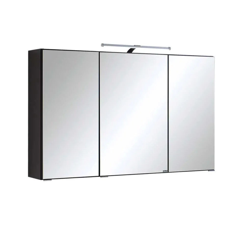 Badezimmer Möbelset Blaxin in Anthrazit Hochglanz (fünfteilig)