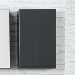 Badezimmer Möbelset Blaxin in Anthrazit Hochglanz (fünfteilig)