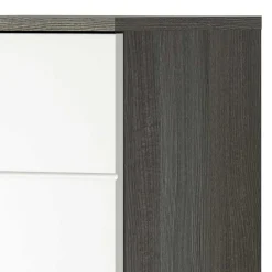 Badezimmer Midischrank in Weiß Hochglanz - Chapan