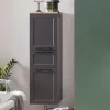 Badezimmer Midischrank in Dunkelgrau - Novelya