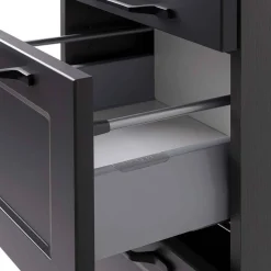 Badezimmer Midischrank in Dunkelgrau - Novelya