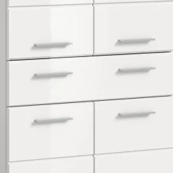 Badezimmer Midischrank in Weiß - Henriette