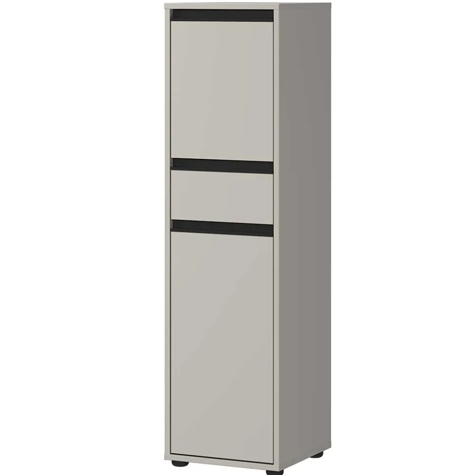 Badezimmer Midischrank in Grau - Ancela