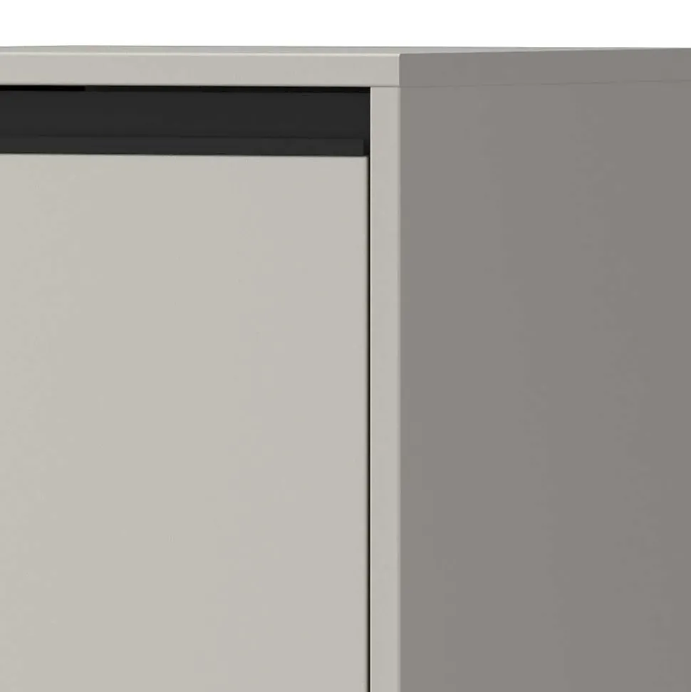 Badezimmer Midischrank in Grau - Ancela