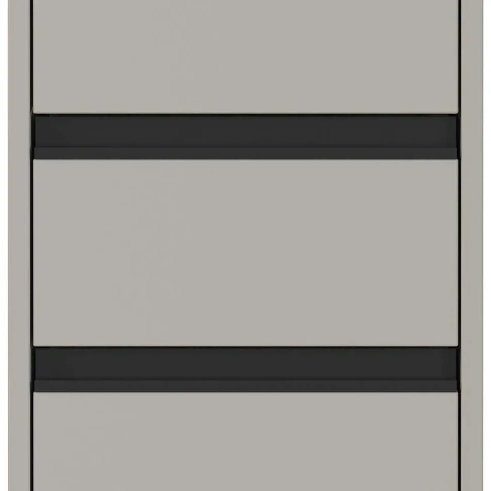 Badezimmer Midischrank in Grau - Ancela