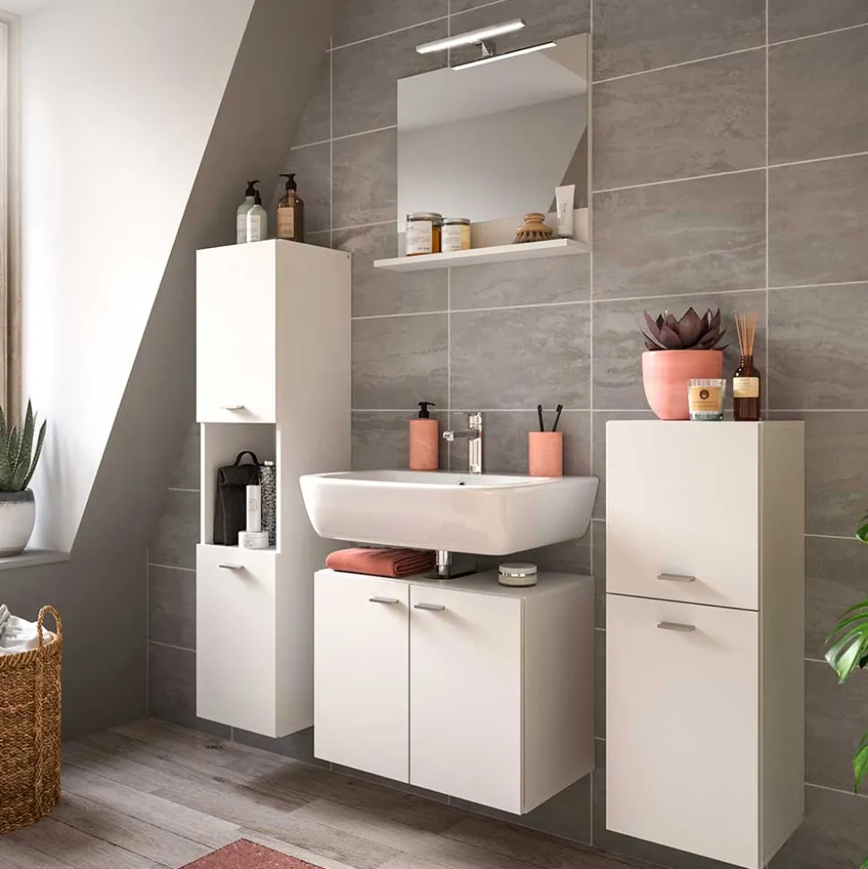 Badezimmer Midischrank in Weiß - Harmone