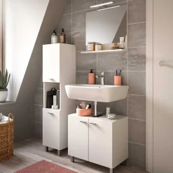 Badezimmer Midischrank in Weiß - Harmone