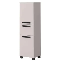 Badezimmer Midischrank in Hellgrau - Adendras