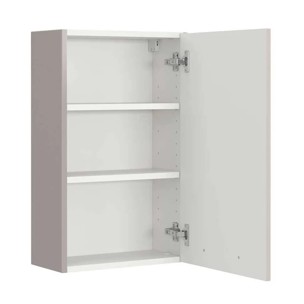 Badezimmer Oberschrank in Hellgrau - Adendras