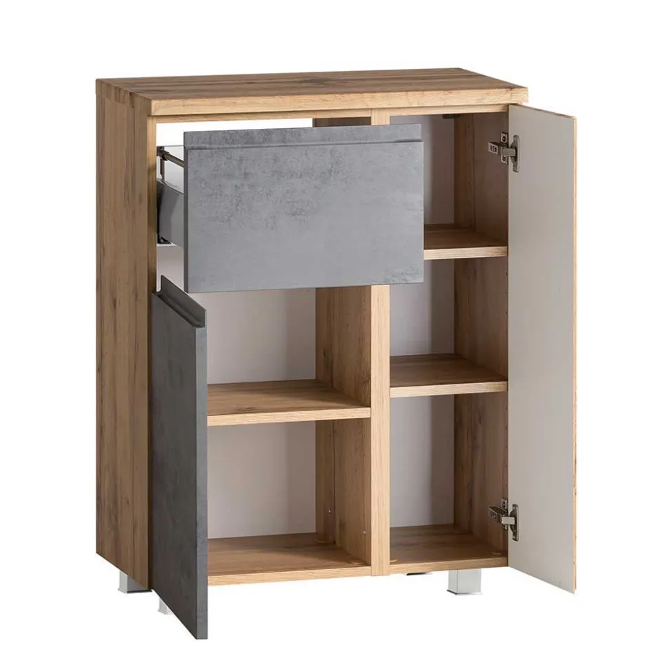 Badezimmer Schrankset modern - Mia (dreiteilig)