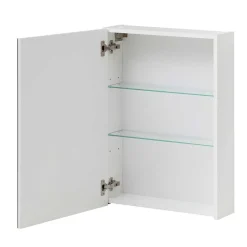 Badezimmer Spiegelschrank in Weiß 1-türig - Etravia I