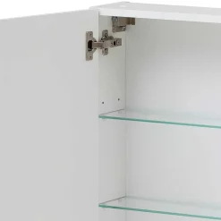 Badezimmer Spiegelschrank in Weiß 1-türig - Etravia I