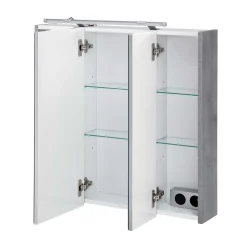 Badezimmer Spiegelschrank in Grau - Grandiova