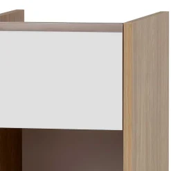 Badezimmer Unterschrank in Weiß und Eiche Hell - Ronya