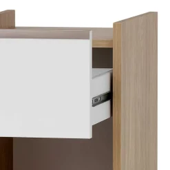 Badezimmer Unterschrank in Weiß und Eiche Hell - Ronya