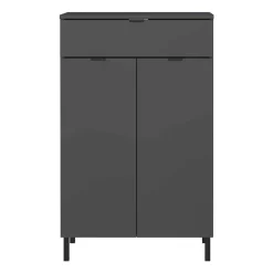 Badezimmer Vertiko in Dunkelgrau - Quado