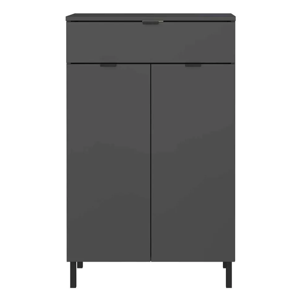 Badezimmer Vertiko in Dunkelgrau - Quado