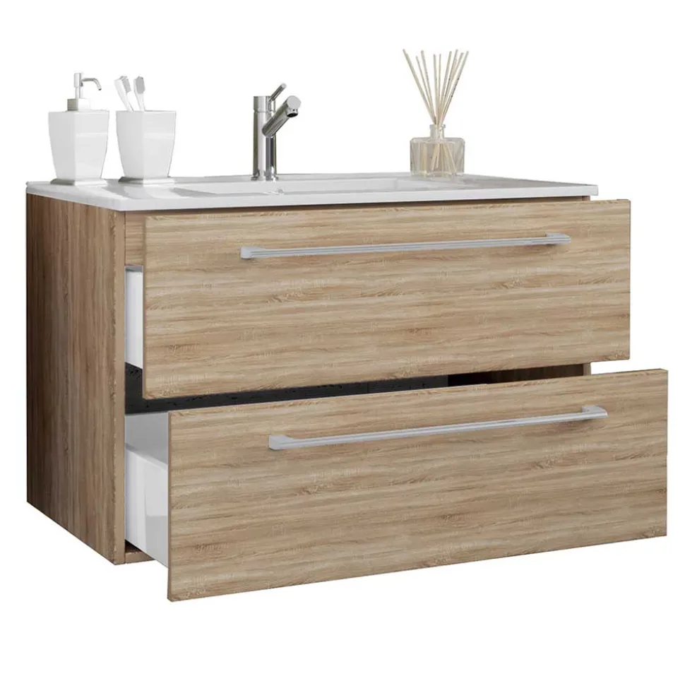 Badezimmer Waschplatz Set mit LED - Caleena (zweiteilig)