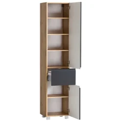 Badezimmer Waschplatz und Hochschrank - Jambi II (dreiteilig)