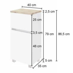 Badezimmermöbel als Komplett-Set - Noricas (fünfteilig)