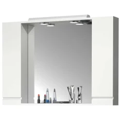 Badezimmermöbel Block in Weiß - Departo (vierteilig)