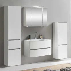 Badezimmermöbel für Stand- oder Wandmontage - Mesciria (vierteilig)