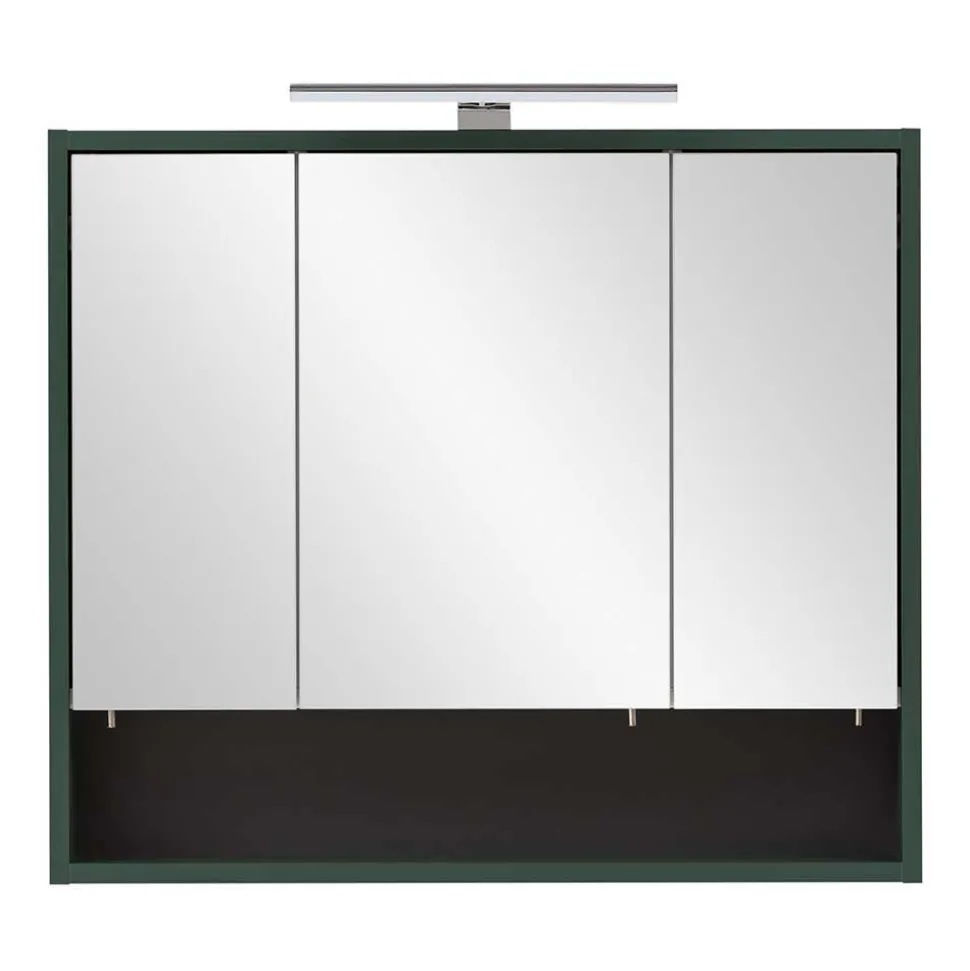 Badezimmermöbel in Dunkelgrün & Gold - Aqua (dreiteilig)