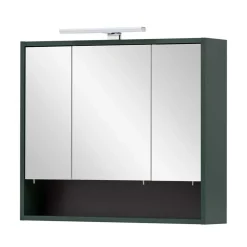 Badezimmermöbel in Dunkelgrün & Gold - Aqua (dreiteilig)