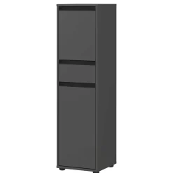 Badezimmermöbel Kombi in Dunkelgrau - Rufu (fünfteilig)