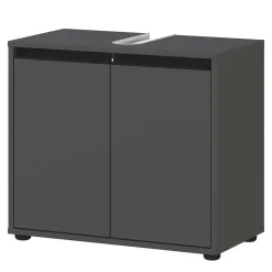 Badezimmermöbel Kombi in Dunkelgrau - Rufu (fünfteilig)