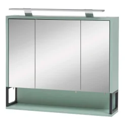 Badezimmermöbel Kombi in Mint mit Anthrazit - Esdrus (dreiteilig)