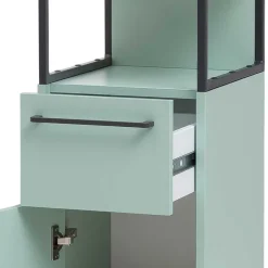 Badezimmermöbel Kombi in Mint mit Anthrazit - Esdrus (dreiteilig)