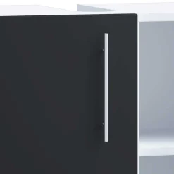 Badezimmermöbel Set in Weiß und Schwarz - Cranies (vierteilig)