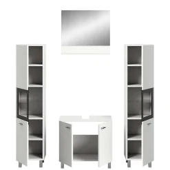 Badezimmermöbel-Kombi in Weiß - Harmone (vierteilig)
