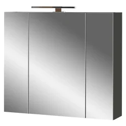 Badezimmermöbel-Set in Dunkelgrau - Quado (dreiteilig)