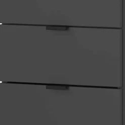 Badezimmermöbel-Set in Dunkelgrau - Quado (dreiteilig)