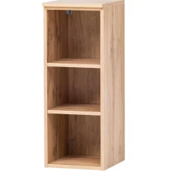 Badezimmerregal in Holzoptik Wildeiche - 3 Fächer - Tofias