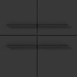 Badezimmerschrank mit 4 Türen in Dunkelgrau - Lucrino