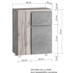 Badezimmerschränke Set modern - Eight (dreiteilig)
