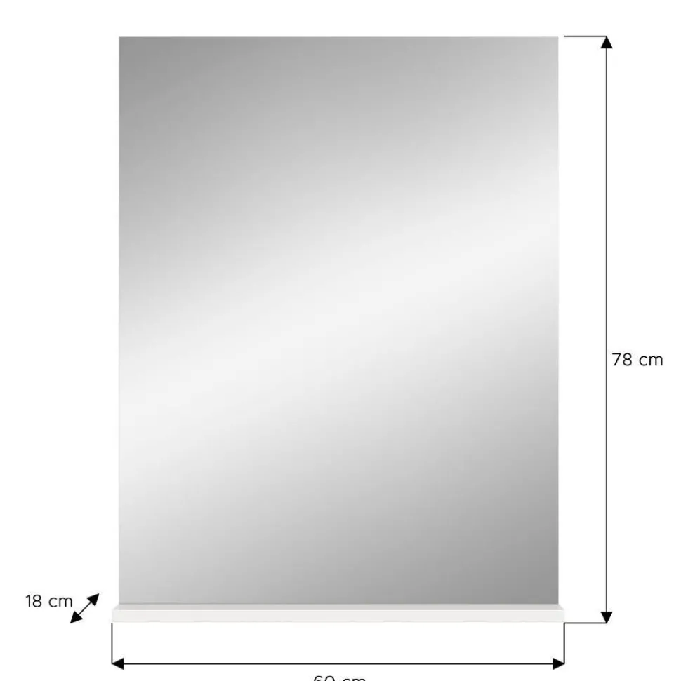 Badezimmerspiegel mit Ablage - Henriette