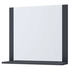 Badezimmerspiegel mit Ablage in Anthrazit - Luzern