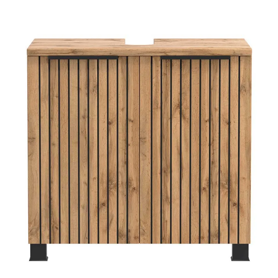 Badmöbel Ausstattung in modernem Design - Crystoga (vierteilig)