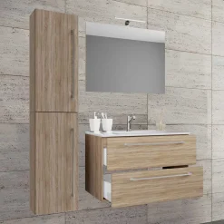 Badmöbel Einrichtungsset für Wandmontage - Caleena (dreiteilig)