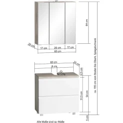 Badmöbel im Modernen Stil Set - Eight (fünfteilig)