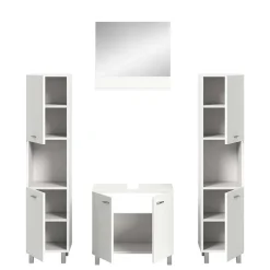 Badmöbel Kombination in Weiß - Harmone (vierteilig)