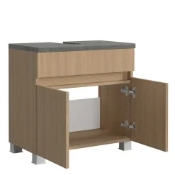 Badmöbel Komplettset in Eiche Hell - Leitha (fünfteilig)