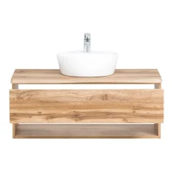 Badmöbel mit Baumkante Optik Set - Tofias (dreiteilig)