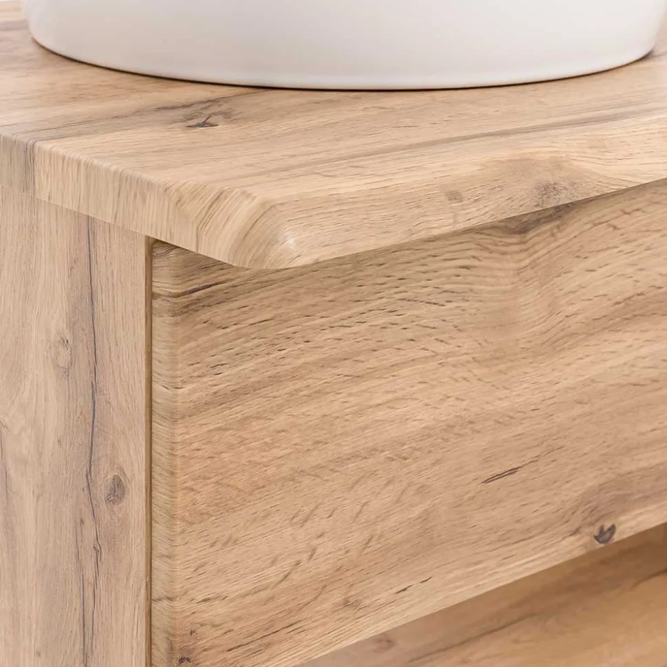 Badmöbel mit Baumkante Optik Set - Tofias (dreiteilig)