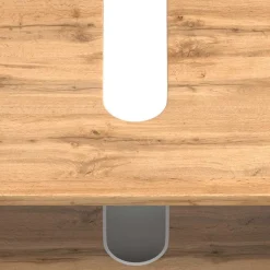 Badmöbel Waschtisch Kombi mit LED Spiegel - Crystoga (zweiteilig)