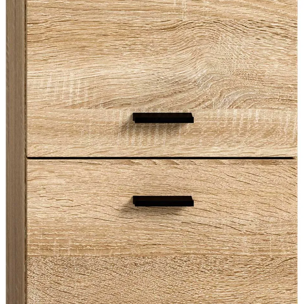 Badmöbel-Set in Sonoma-Eiche - Hoxtona (dreiteilig)